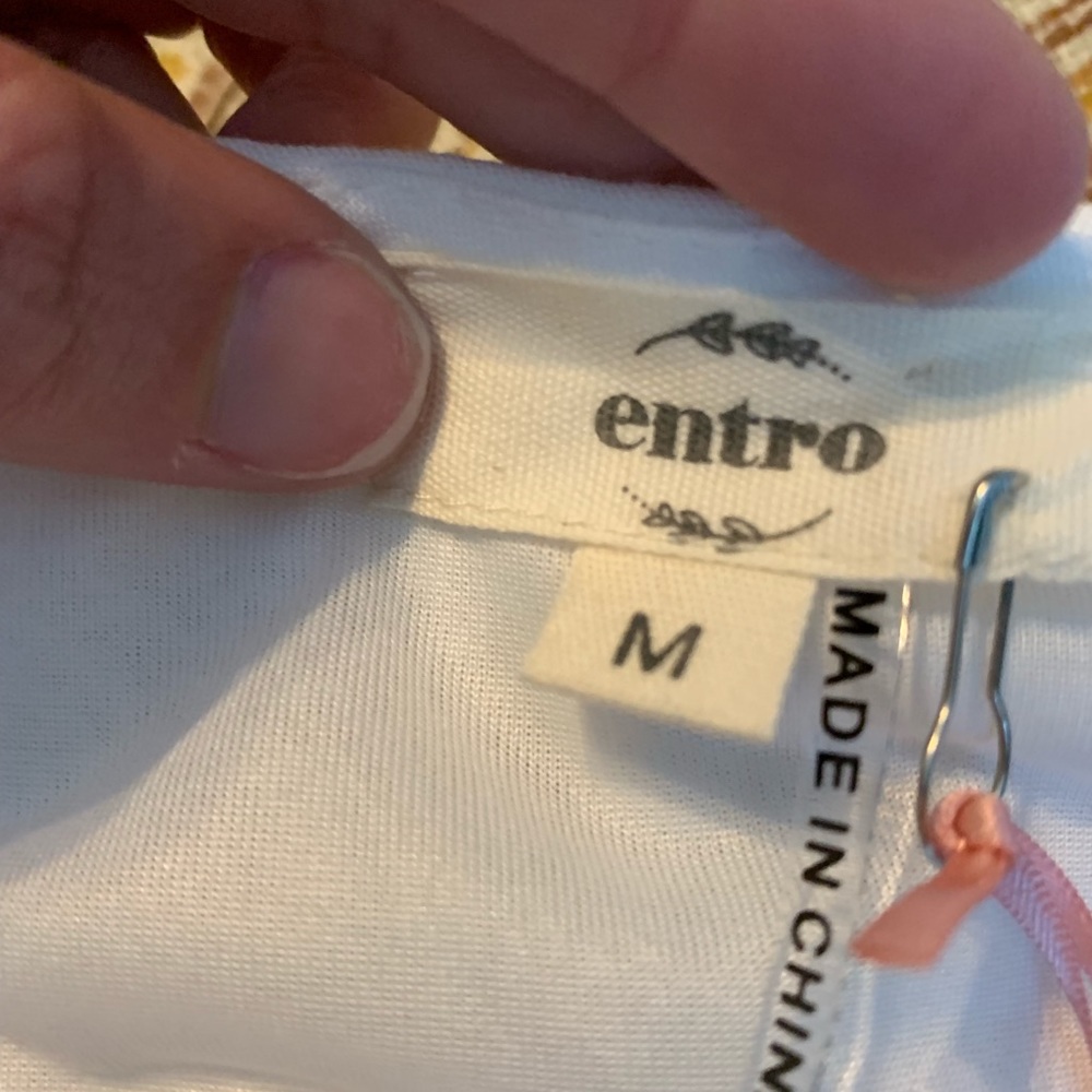 NWT Entro Embroidered Detail Button Dress - Picture 6 of 7